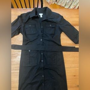 Chico’s black cargo pocket dress, size 1.5